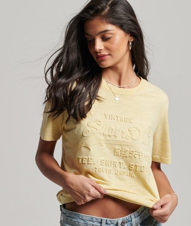 Vintage Logo Embossed T-Shirt Image 1