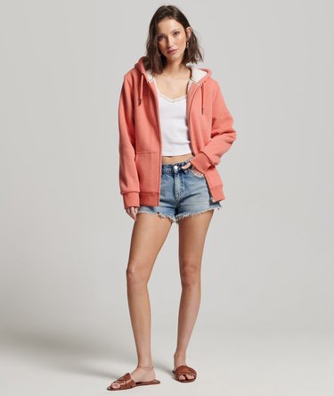 Essential Borg Lined Zip Hoodie Image 6