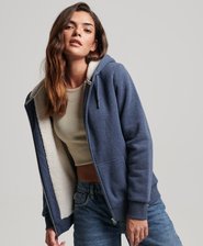 Essential Borg Lined Zip Hoodie
