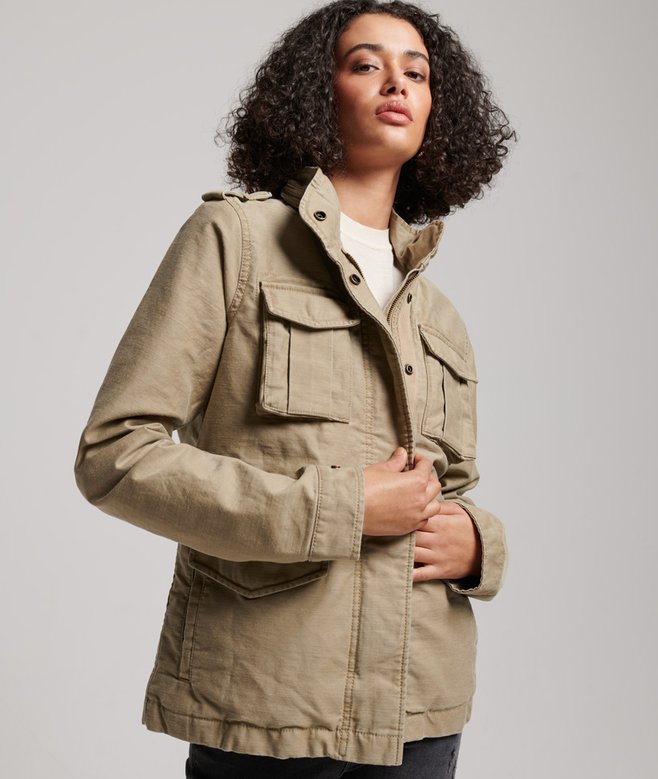 Brandit M65 Giant FELDJACKE Dames Army Winterjas Voering US Parka Outdoor Jas, zwart, S : Brandit