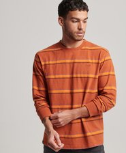 Organic Cotton Vintage Textured Stripe Top