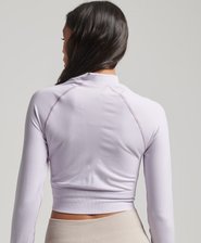 Seamless Zip Through Mid Layer Top