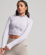 Seamless Zip Through Mid Layer Top
