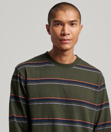 Organic Cotton Vintage Textured Stripe Top Image 2