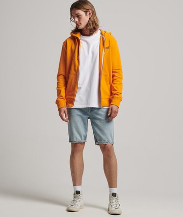 Vintage Logo Embroidered Zip Hoodie Image 4