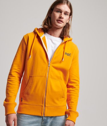 Vintage Logo Embroidered Zip Hoodie Image 1