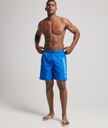 19-Zoll-Badeshorts mit Applikation aus recyceltem Material Image 7
