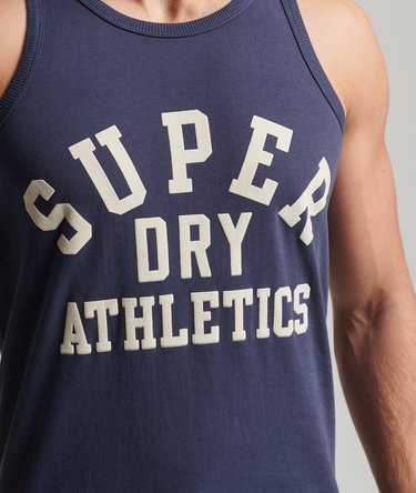 Organic Cotton Vintage Gym Athletic Vest Image 3