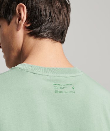 Camiseta de algodón orgánico Code con logotipo Stacked Image 5