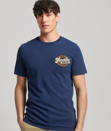 Vintage Scripted College T-Shirt Image 1