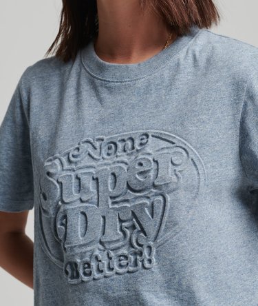 Organic Cotton Vintage Cooper Embossed T-Shirt Image 2