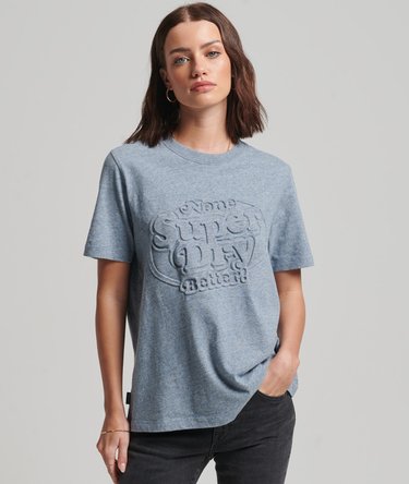 Organic Cotton Vintage Cooper Embossed T-Shirt Image 1