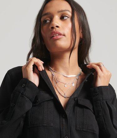 Camicia in stile militare Vintage Image 3