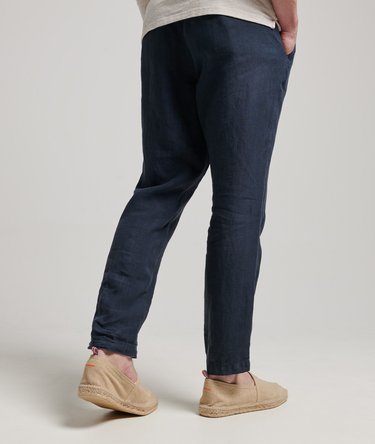 Pantalon de surv&ecirc;tement en lin surteint Image 2