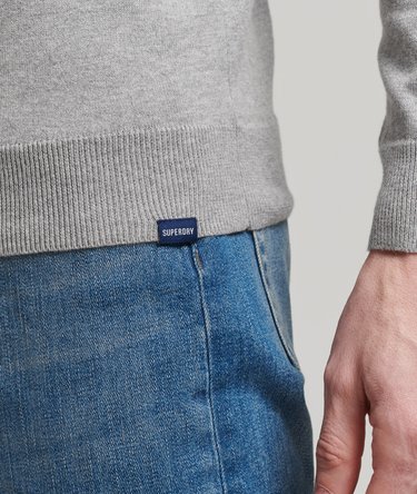 Organic Cotton Cashmere Blend Crew Neck Jumper Image 2