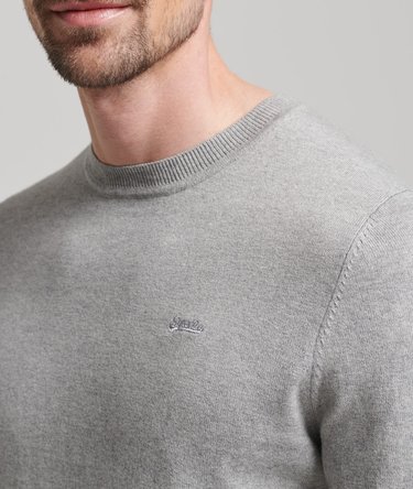 Organic Cotton Cashmere Blend Crew Neck Jumper Image 4