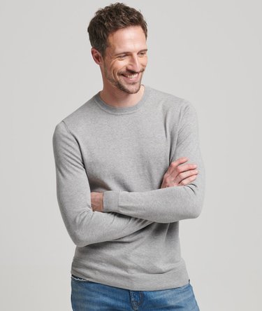 Organic Cotton Cashmere Blend Crew Neck Jumper Image 1