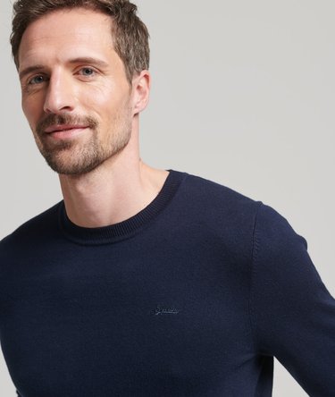 Organic Cotton Cashmere Blend Crew Neck Jumper Image 2