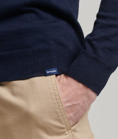 Organic Cotton Cashmere Blend Crew Neck Jumper Image 3