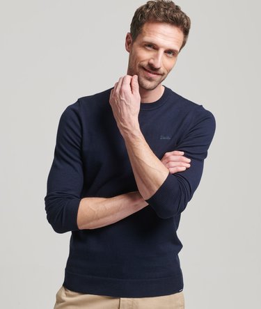 Organic Cotton Cashmere Blend Crew Neck Jumper Image 1