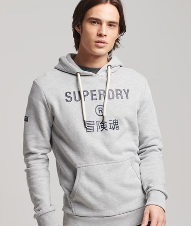 Vintage Corperate Logo Hoodie Image 1