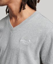 Organic Cotton Essential Logo V Neck T-Shirt