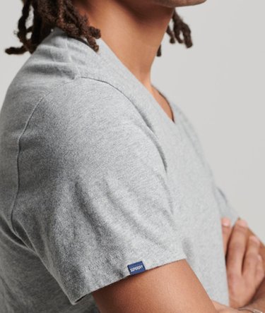 Essential-T-skjorte med V-hals og logo i &oslash;kologisk bomull Image 3