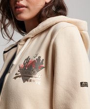 Vintage Logo Narrative Zip Hoodie
