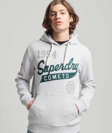 Felpa con cappuccio Vintage Home Runglacier grey marl da Uomo - Main Image