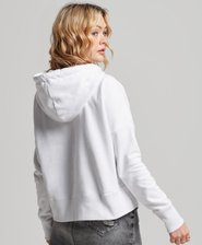 Independent Logo Foil Crop Hoodie
