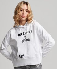 Independent Logo Foil Crop Hoodie