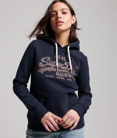Vintage Logo Boho Sparkle Hoodie Image 1
