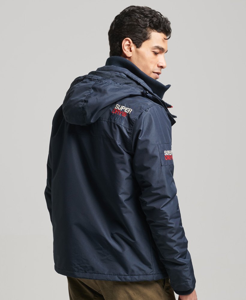 Superdry Mens Mountain Sd Windcheater Jacket, Ripstop Fabric Bla 並行輸入品 mens Mountain SD Windcheater Jacket in CHARCOAL | Superdry US
