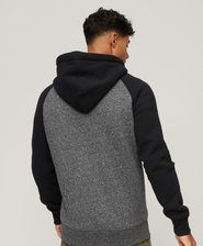 Organic Cotton Essential Logo Baseball Zip Hoodie