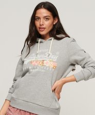 Vintage Logo Premium Goods Floral Hoodie