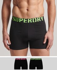 Lot de deux boxers en coton biologique Dual Logo