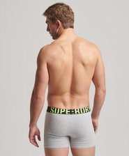 Lot de deux boxers en coton biologique Dual Logo