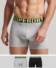Lot de deux boxers en coton biologique Dual Logo