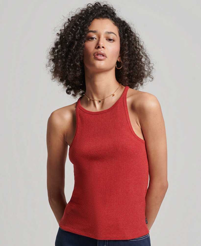 womens Racer Vest Top in Richest Red | Superdry CA-EN