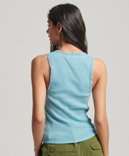 Athletic Essentials Lace Trim Vest Top