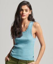 Athletic Essentials Lace Trim Vest Top