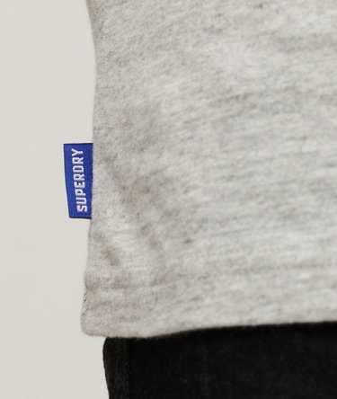 Organic Cotton Vintage Logo Embroidered Henley Top Image 3