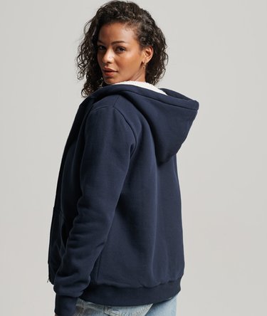 Essential Borg Lined Zip Hoodie Image 3