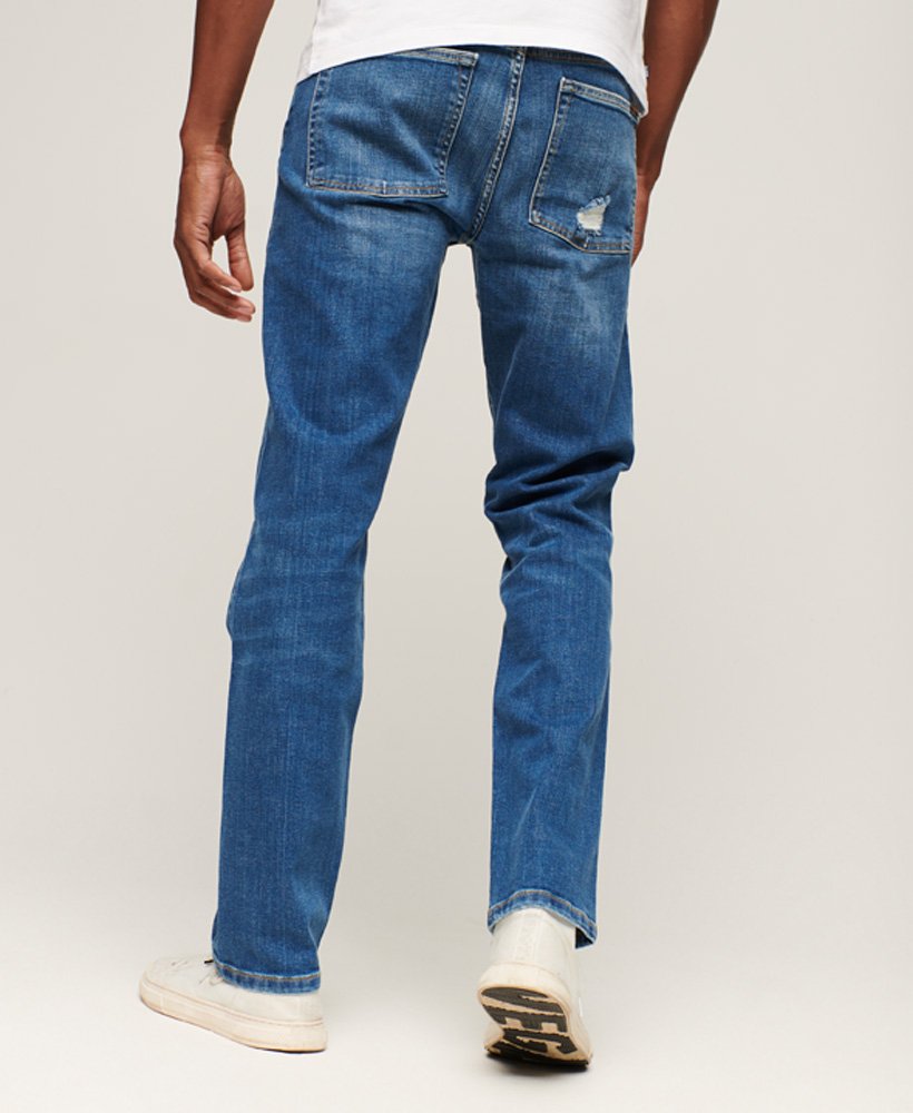 mens Organic Cotton Vintage Slim Straight Jeans in Stanton Bright