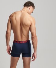 Lot de deux boxers en coton biologique à double logo