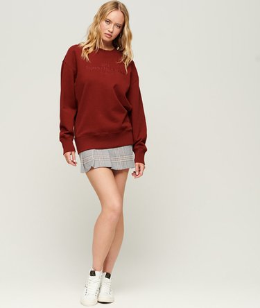 Oversized Code Athletic Club sweatshirt met ronde hals Image 4
