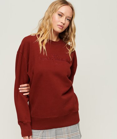 Oversized Code Athletic Club sweatshirt met ronde hals Image 1