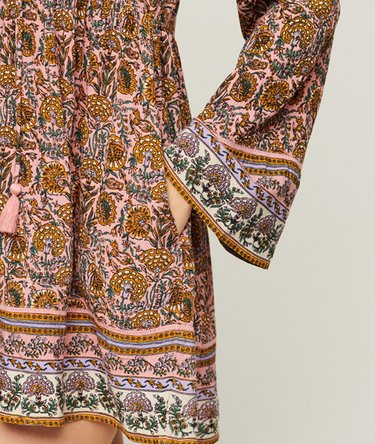 Flare Sleeve 60s Mini Dress Image 4