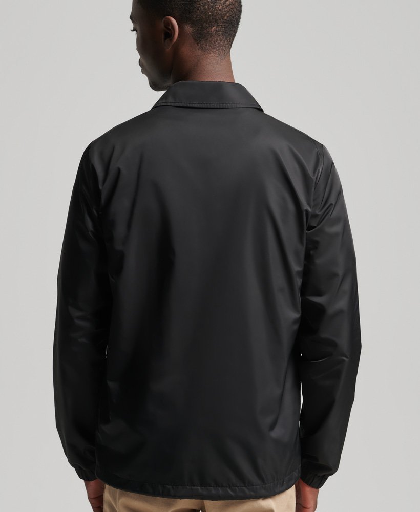 mens Code Essential Coach Jacket in Black | Superdry UK