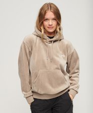 Drop Needle Velour Boxy Hoodie